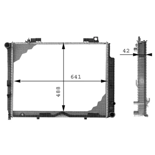 Chladič motora MAHLE CR 317 000P - obr. 3