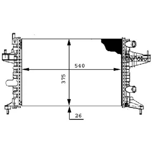 Chladič motora MAHLE CR 388 000S - obr. 17