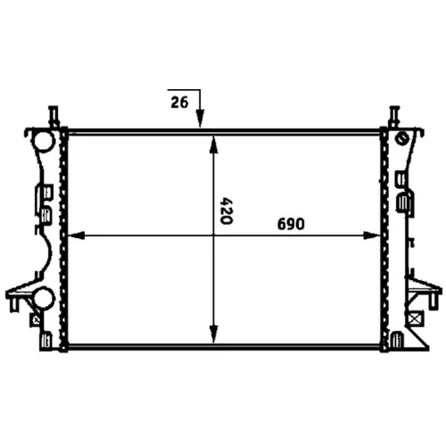 Chladič motora MAHLE CR 459 000P