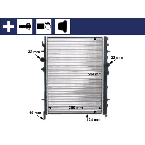 Chladič motora MAHLE CR 515 000S