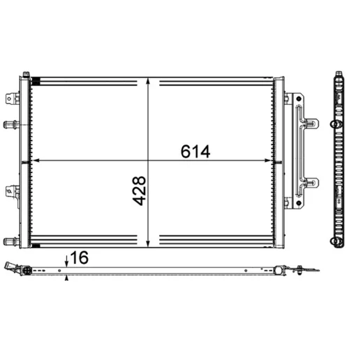 Chladič motora MAHLE CR 868 000P