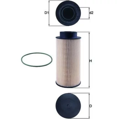 Palivový filter MAHLE KX 182/1D - obr. 2