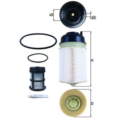 Palivový filter MAHLE KX 400KIT