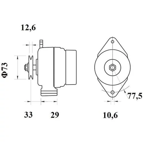 Alternátor MAHLE MG 1153 - obr. 3