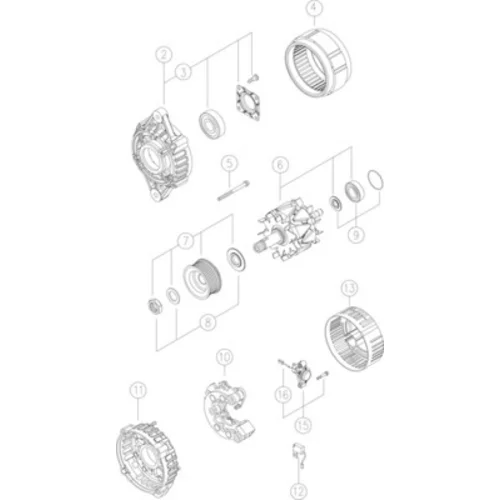 Alternátor MAHLE MG 306 - obr. 3