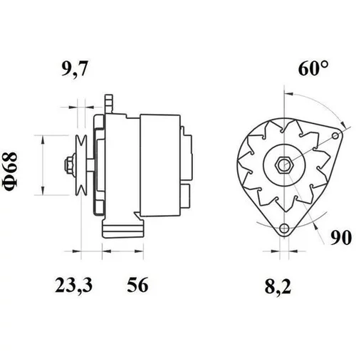 Alternátor MAHLE MG 389 - obr. 1