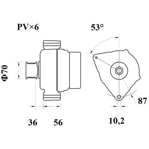 Alternátor MAHLE MG 96 - obr. 4