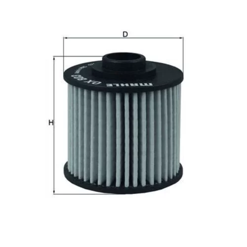 Olejový filter MAHLE OX 803 - obr. 2