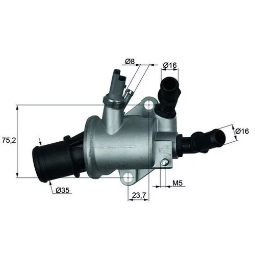 Termostat chladenia MAHLE TI 143 88 - obr. 2