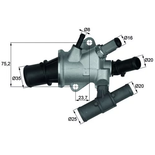 Termostat chladenia MAHLE TI 168 88 - obr. 2