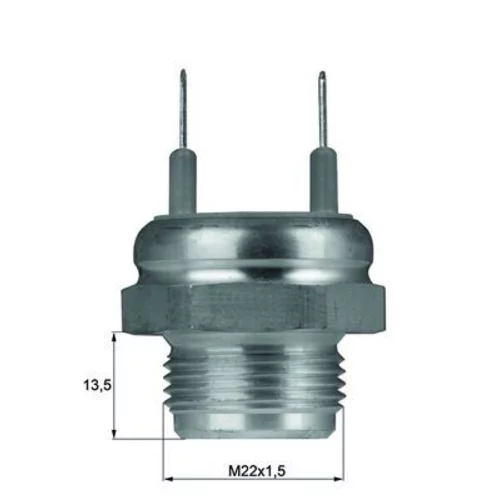 Teplotný spínač ventilátora chladenia MAHLE TSW 1D