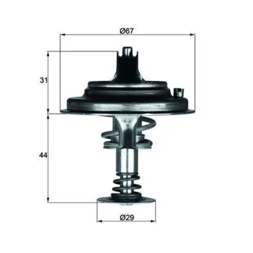 Termostat chladenia MAHLE TX 26 80D - obr. 2