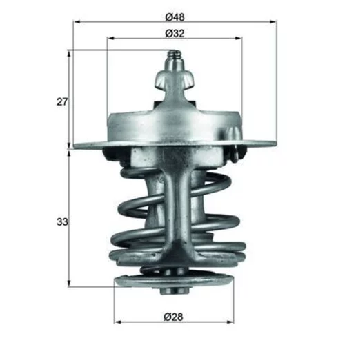 Termostat chladenia MAHLE TX 63 83 - obr. 2