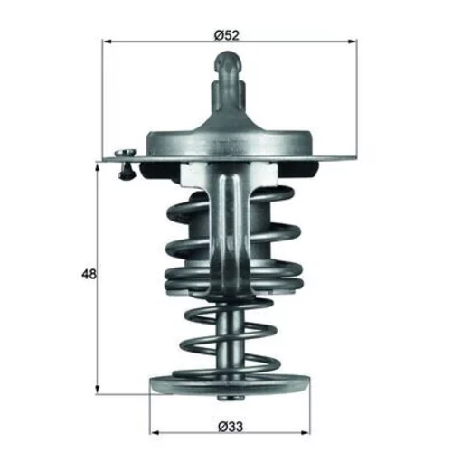 Termostat chladenia MAHLE TX 82 80D