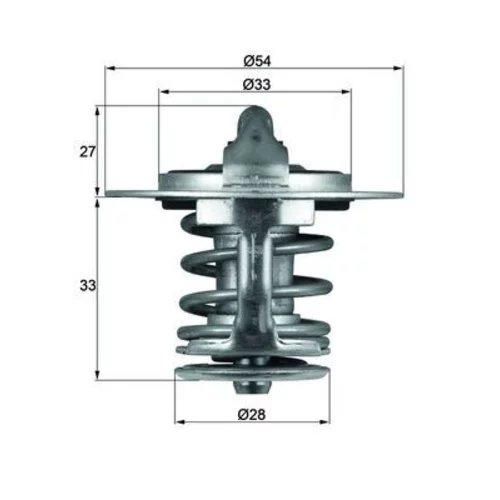 Termostat chladenia MAHLE TX 84 77