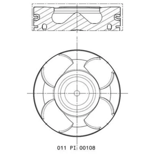 Piest MAHLE 011 PI 00108 000 - obr. 1