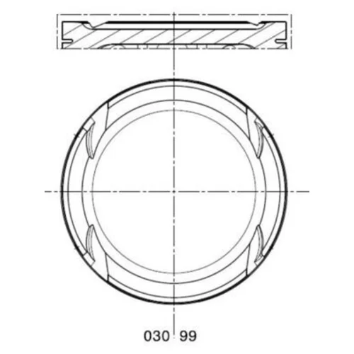 Piest MAHLE 030 99 12