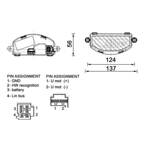 Regulator, ventilator vnutorneho priestoru MAHLE ABR 155 000P