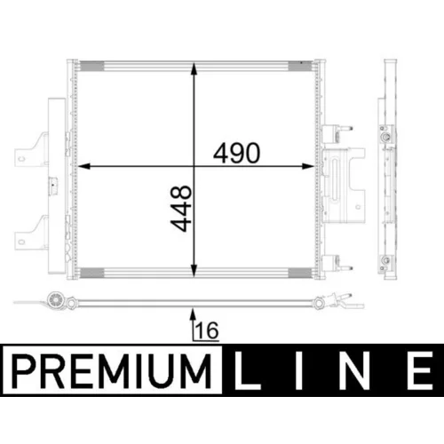 Kondenzátor klimatizácie MAHLE AC 26 000P