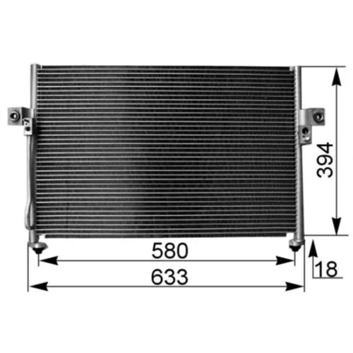 Kondenzátor klimatizácie MAHLE AC 262 000S - obr. 1