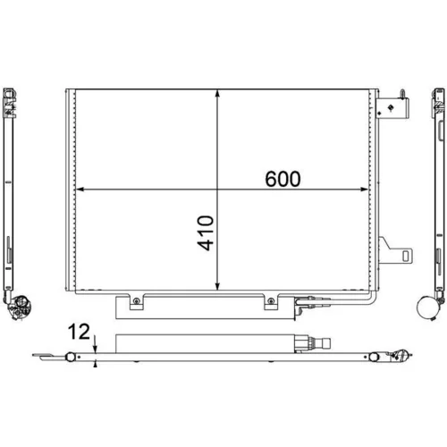 Kondenzátor klimatizácie MAHLE AC 370 000P - obr. 1