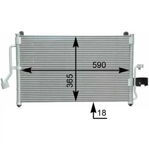 Kondenzátor klimatizácie MAHLE AC 418 000S - obr. 1