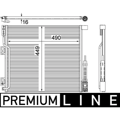 Kondenzátor klimatizácie MAHLE AC 570 000P