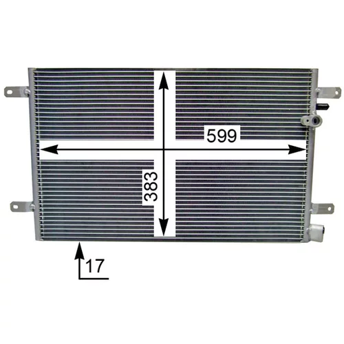 Kondenzátor klimatizácie MAHLE AC 803 000S - obr. 4