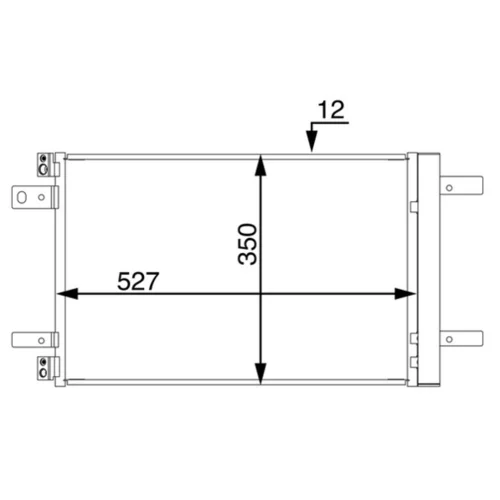 Kondenzátor klimatizácie MAHLE AC 886 000S - obr. 1