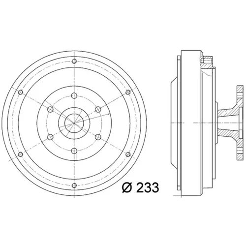 Spojka ventilátora chladenia CFC 16 000P /MAHLE/ - obr. 1