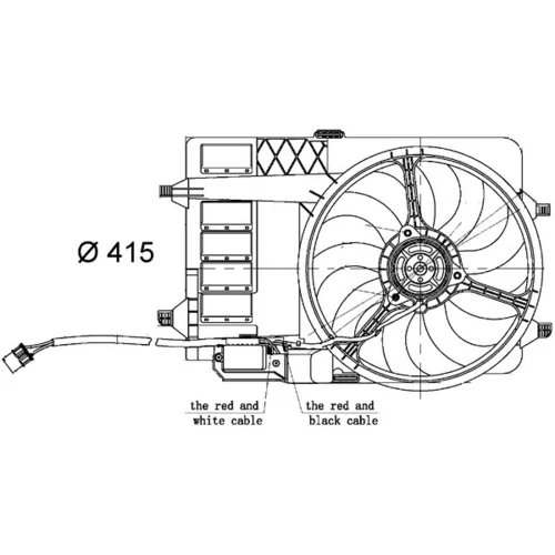 Ventilátor chladenia motora MAHLE CFF 30 000S