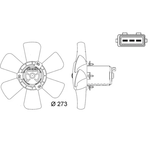 Ventilátor chladenia motora MAHLE CFF 7 000S - obr. 1