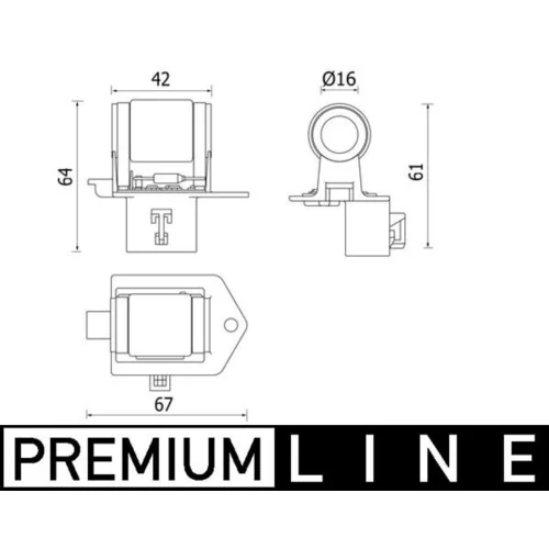 Predradený odpor, elektromotor (ventilátor chladiča) MAHLE CFR 8 000P - obr. 1