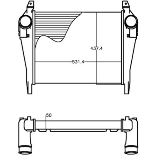 Chladič plniaceho vzduchu MAHLE CI 267 000P - obr. 1