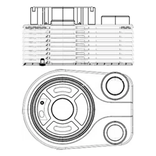 Chladič motorového oleja CLC 196 000S /MAHLE/ - obr. 1