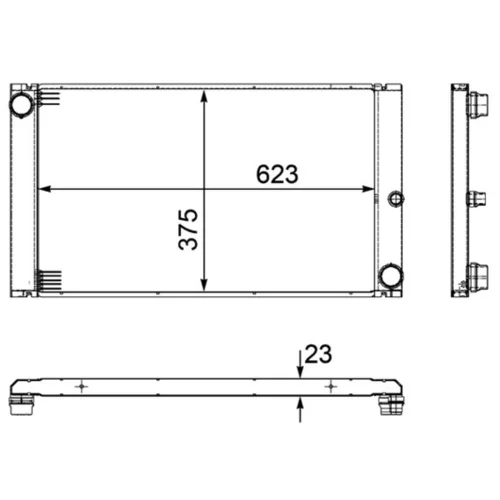 Chladič motora MAHLE CR 1093 000P