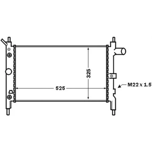 Chladič motora MAHLE CR 1492 000S - obr. 1