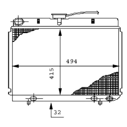 Chladič motora MAHLE CR 232 000P - obr. 1