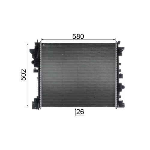 Chladič motora MAHLE CR 2598 000P - obr. 10