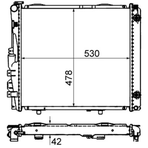 Chladič motora MAHLE CR 290 000S