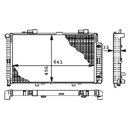 Chladič motora CR 303 000P /MAHLE/ - obr. 1