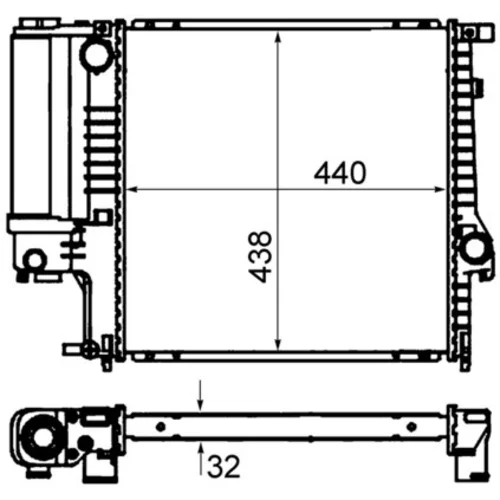 Chladič motora MAHLE CR 330 000S - obr. 13