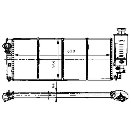 Chladič motora MAHLE CR 472 000S