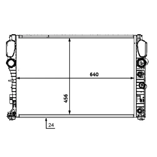 Chladič motora MAHLE CR 513 000P - obr. 1