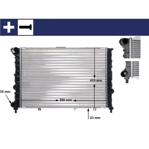 Chladič motora MAHLE CR 521 000S