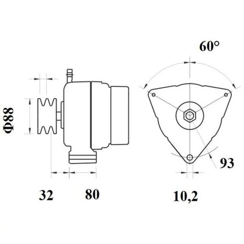 Alternátor MAHLE MG 819 - obr. 1