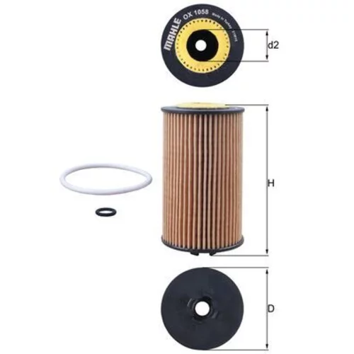 Olejový filter MAHLE OX 1058D