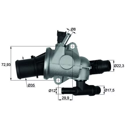 Termostat chladenia MAHLE TI 152 88 - obr. 2