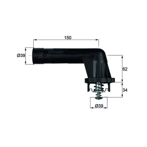 Termostat chladenia MAHLE TI 20 95 - obr. 2