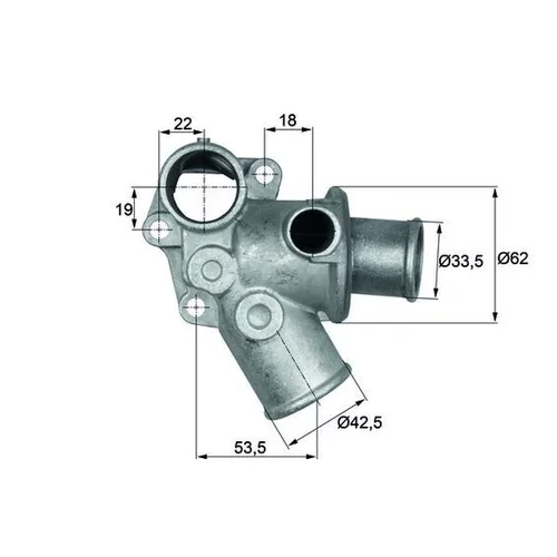 Termostat chladenia MAHLE TI 73 80D - obr. 2